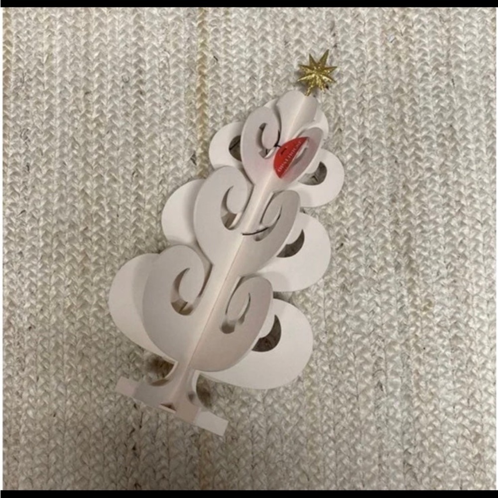 Opalhouse Jungalow Wood Swirl Christmas Tree Decor w/Gold Star - White/Cream - Picture 3 of 4